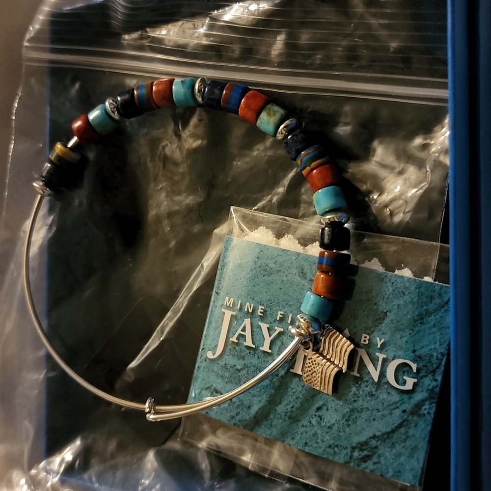 Jay King Muli Gemstones Adjustable Bracelet